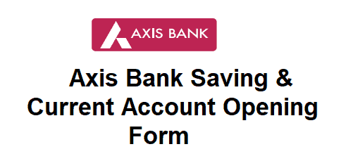 Axis Bank Account Opening Form pdf