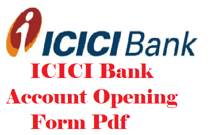 ICICI Bank Account Opening Form Pdf