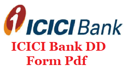 ICICI Bank DD Form pdf