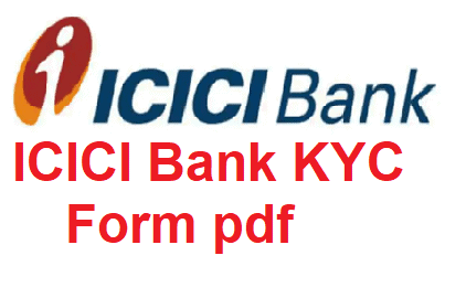 ICICI Bank KYC Form pdf