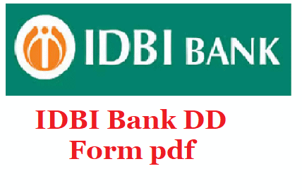 IDBI Bank DD Form pdf