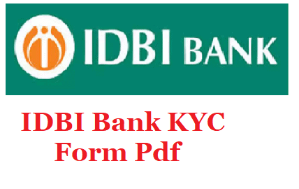 IDBI Bank KYC Form Pdf