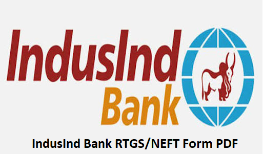 IndusInd Bank RTGS/NEFT Form PDF