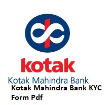 Kotak Mahindra Bank KYC Form Pdf